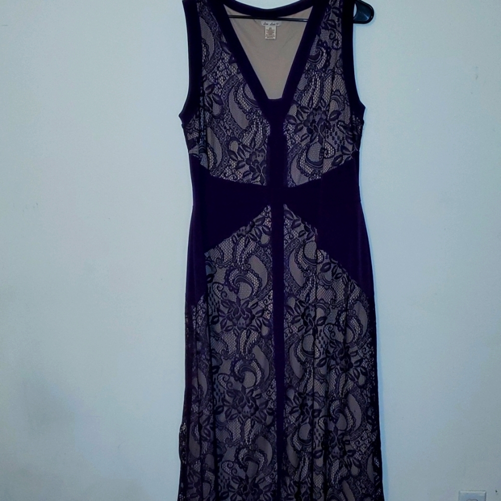 Beautiful purple and nude lace dress💜